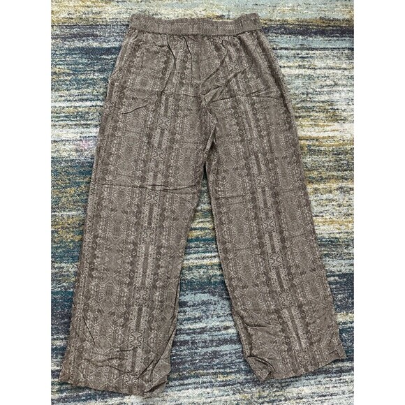 Orvis Pants Women's Pull On Elastic Waist Aztec Wide Leg Size M - Picture 3 of 10